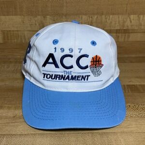 Vintage 1997 ACC Tournament Snapback Hat Logo 7 UNC North Carolina Tar Heels